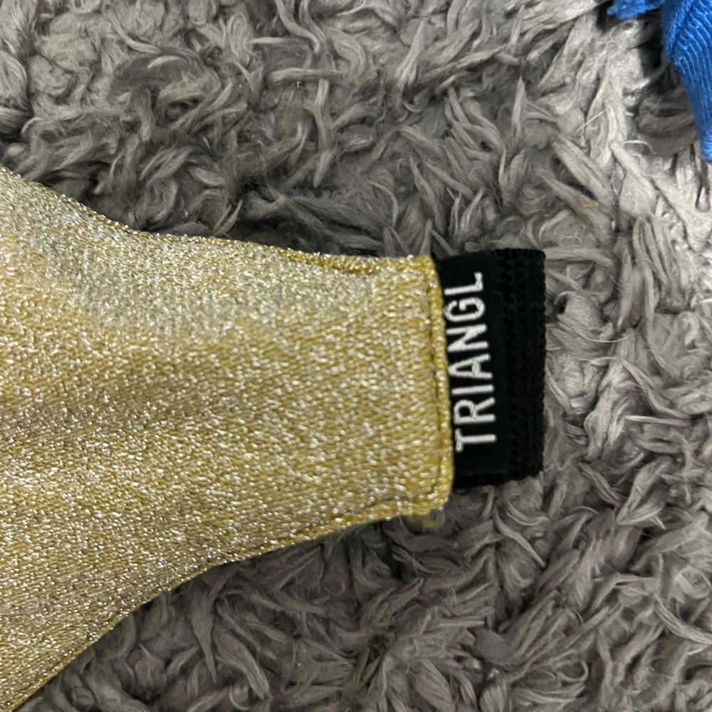 Triangle gold Fanny pack
